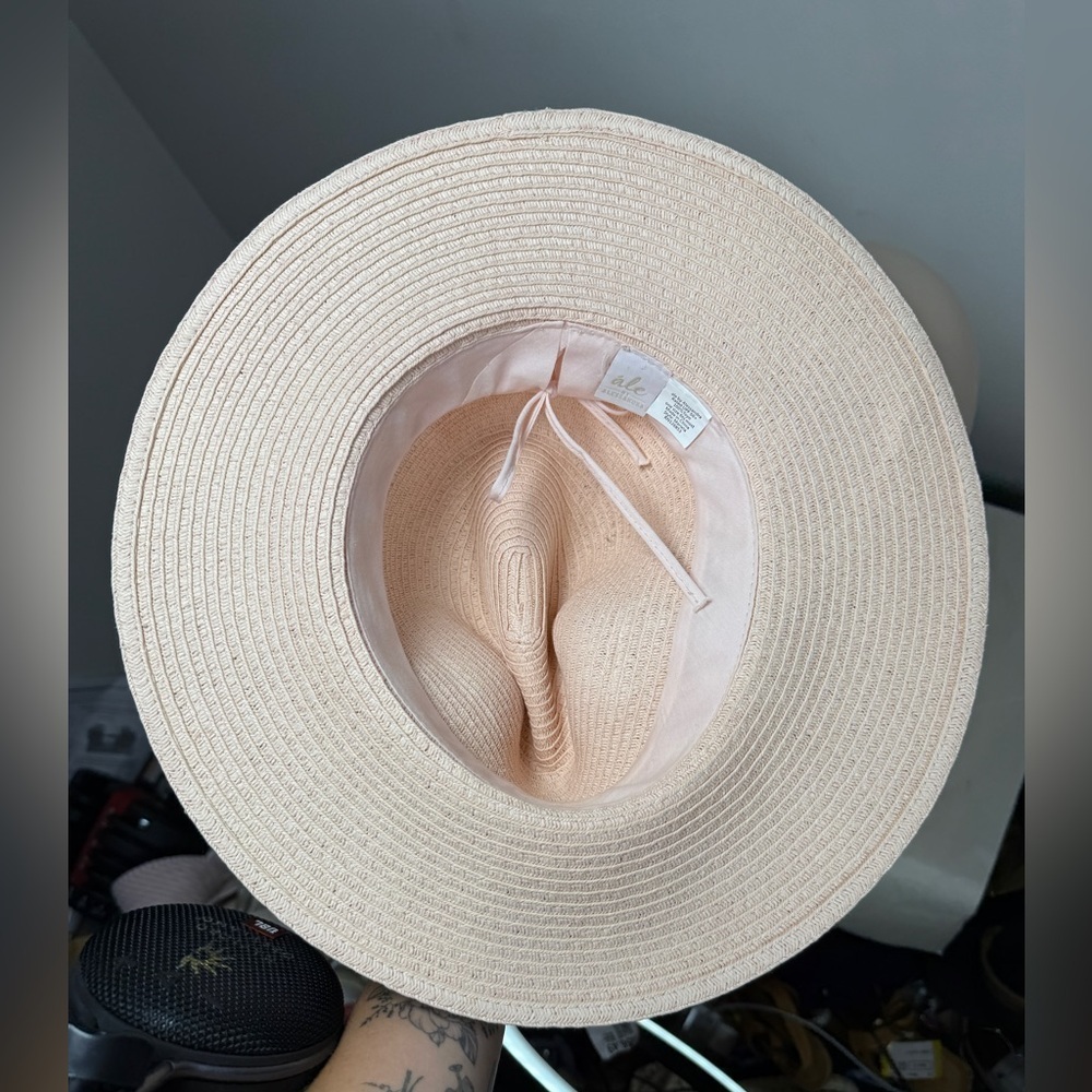 Revolve x Ale by Alessandra Mariella Blush Straw Fedora Rancher Hat - Picture 10 of 12